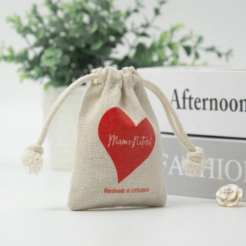 Textured Fabric Drawstring Pouch — image 2