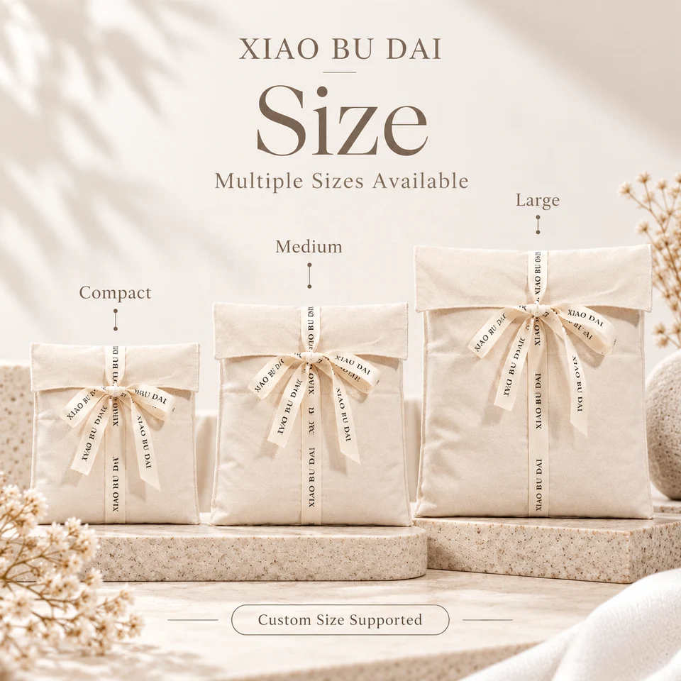 Cotton Ribbon-Tie Dust Bag — image 3