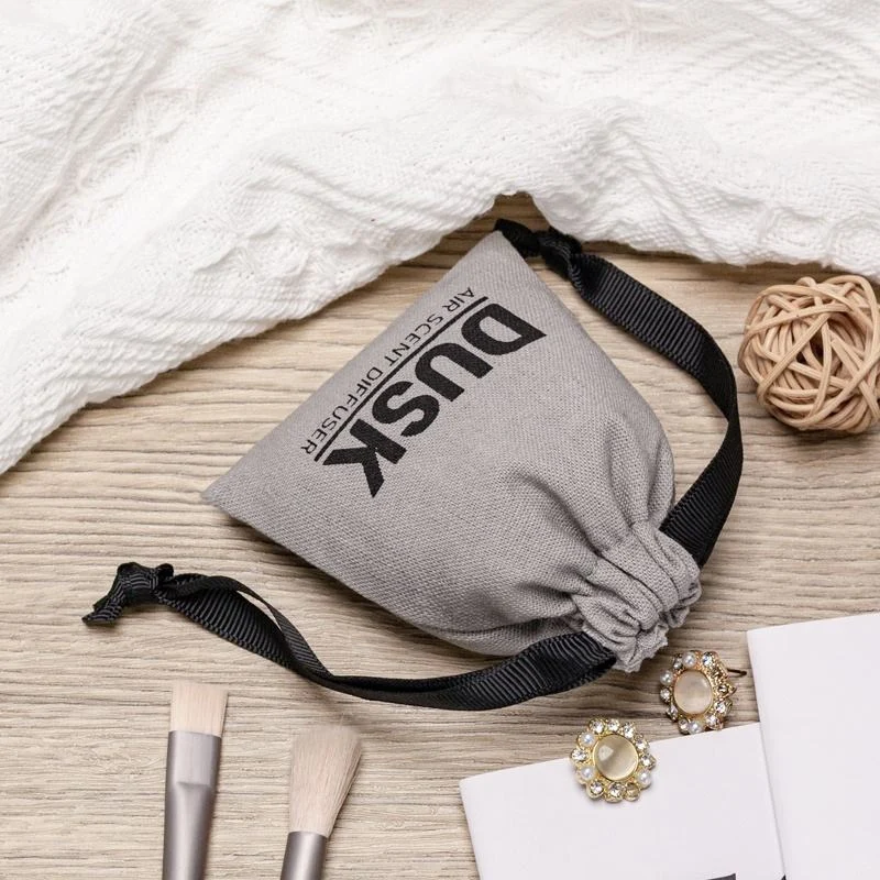 Textured Fabric Drawstring Pouch — image 4