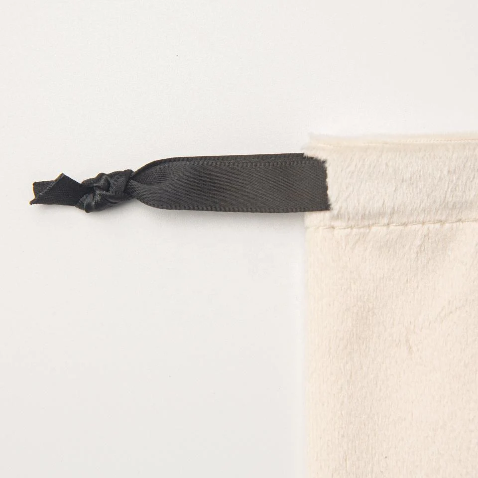 Cream Velvet Drawstring Pouch — image 5