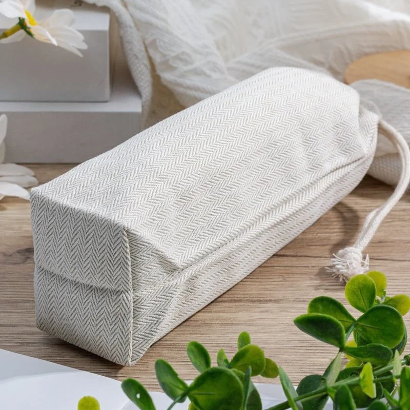 Textured Fabric Drawstring Pouch — image 4