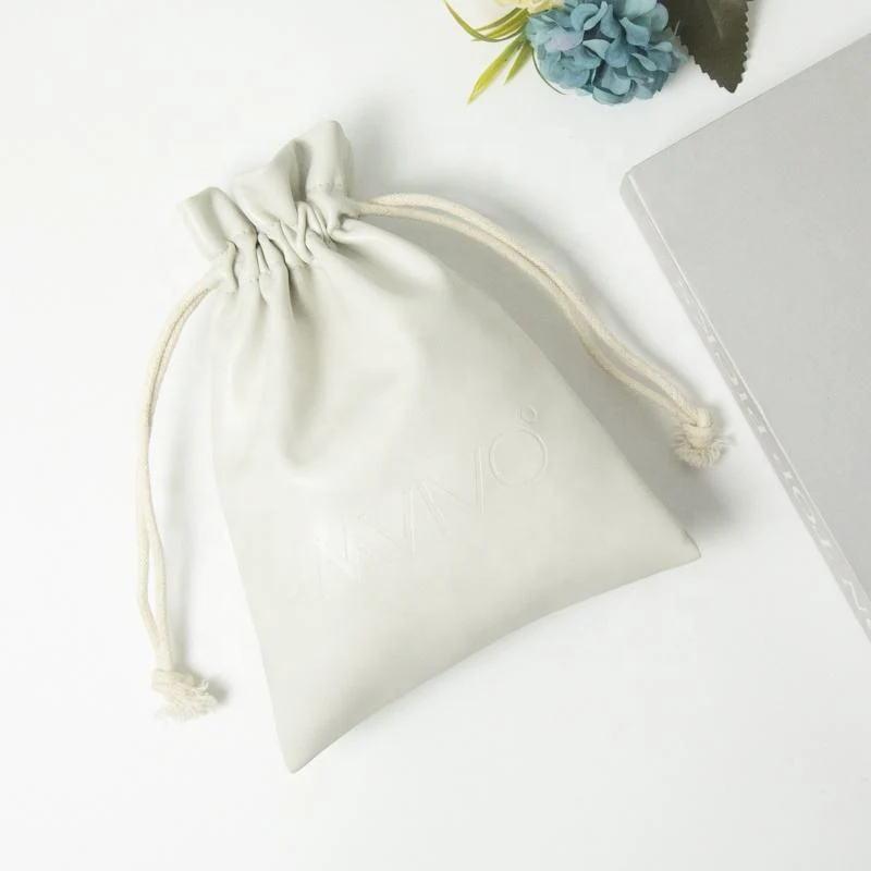 Leather-Look Drawstring Pouch — image 3