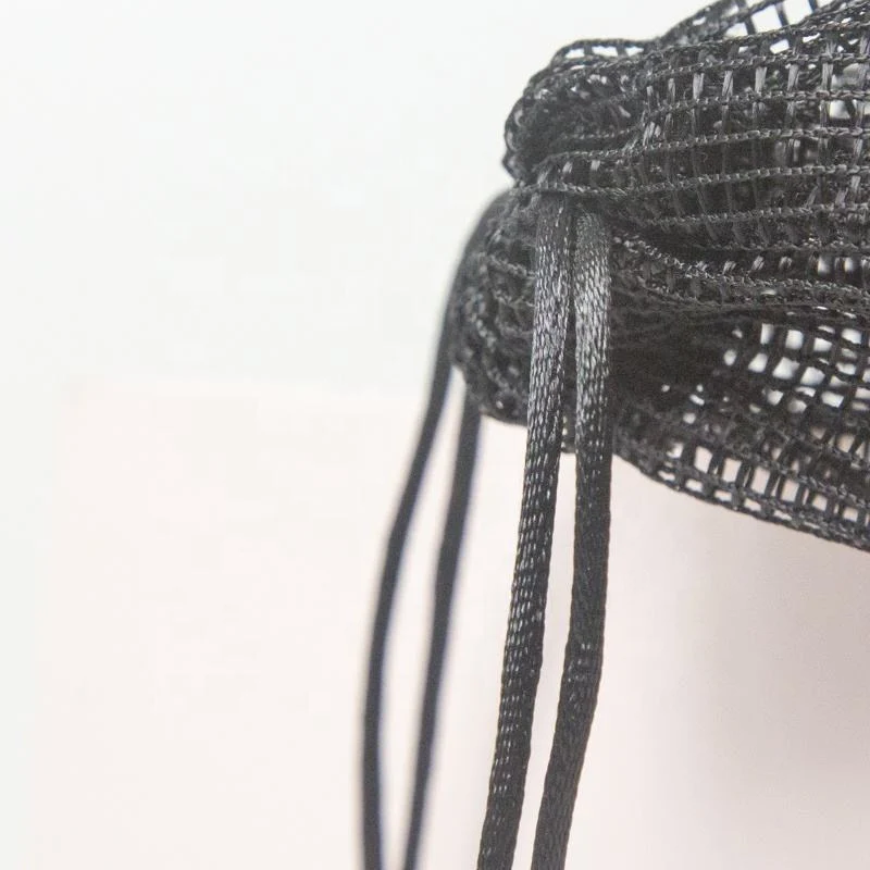 Black Mesh Drawstring Pouch — image 6