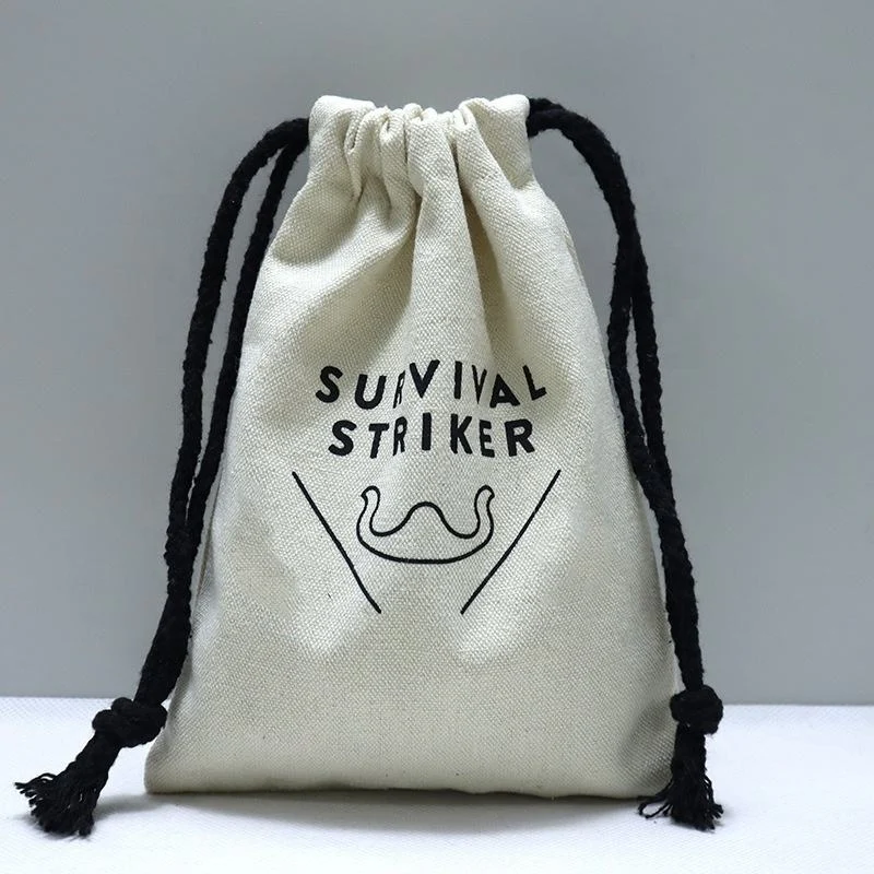Textured Fabric Drawstring Pouch — image 5
