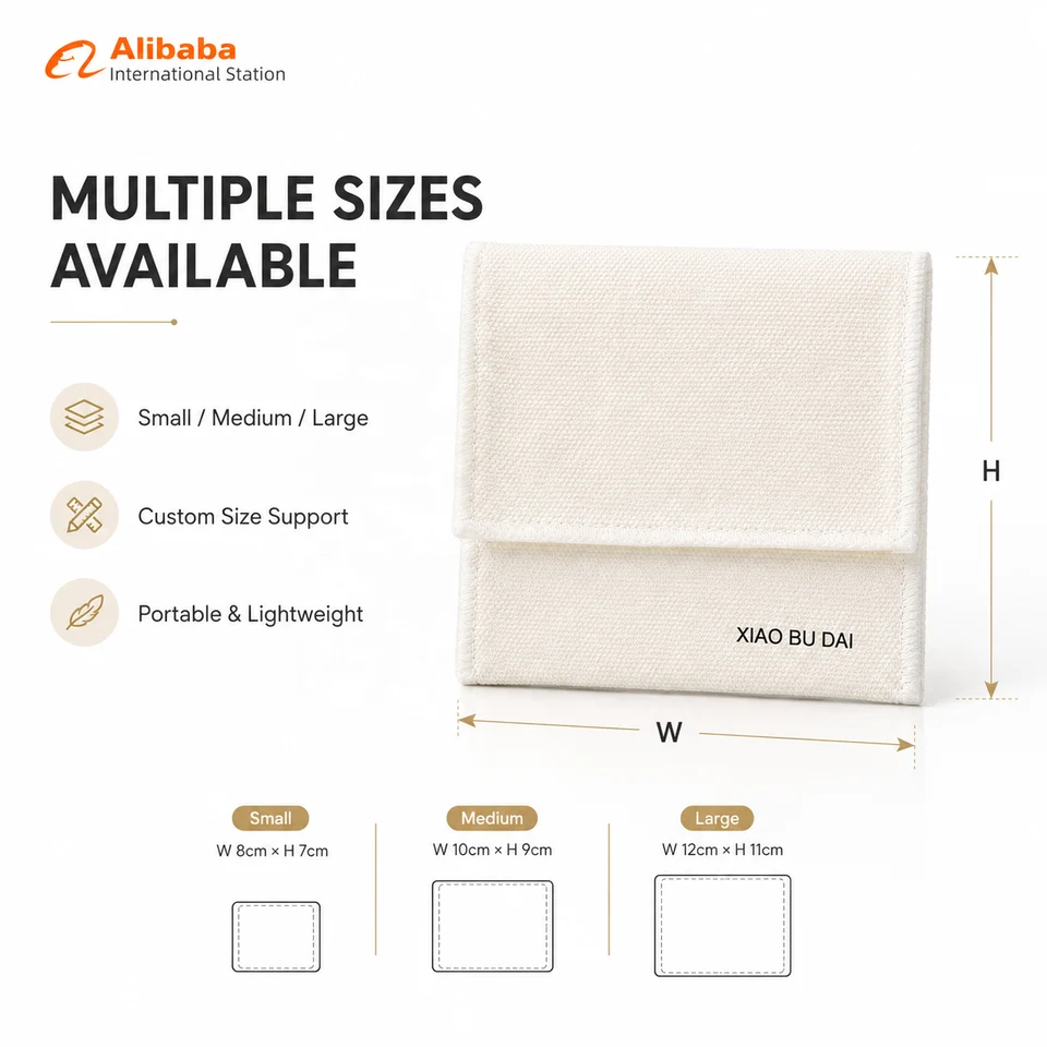 Cream Satin Envelope Pouch — image 3