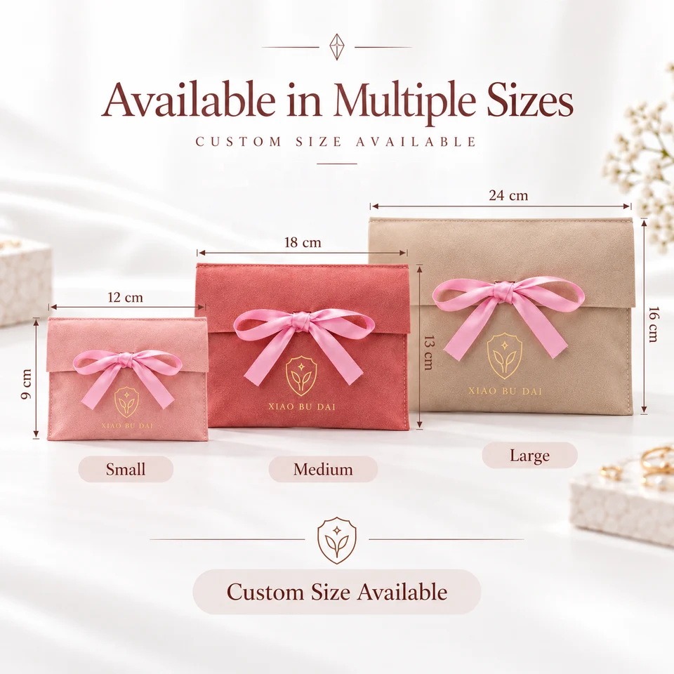 Dusty Rose Ribbon-Tie Pouch — image 3