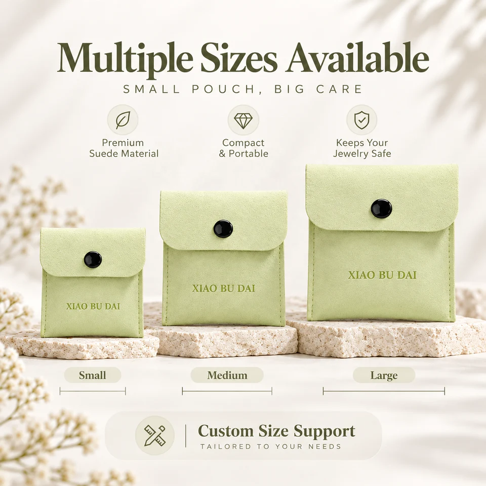 Sage Green Microfiber Envelope Pouch — image 3