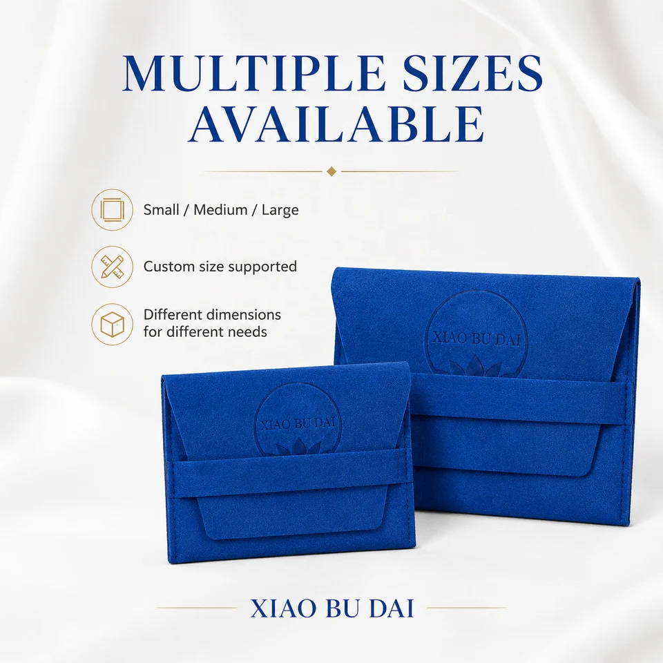 Blue Microfiber Envelope Pouch — image 3