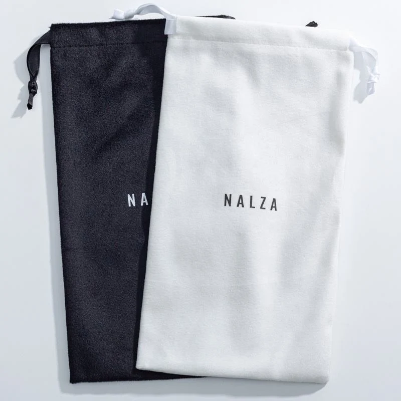 White Velvet Drawstring Pouch — image 6
