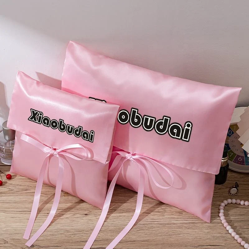 Pink Satin Envelope Pouch — image 2