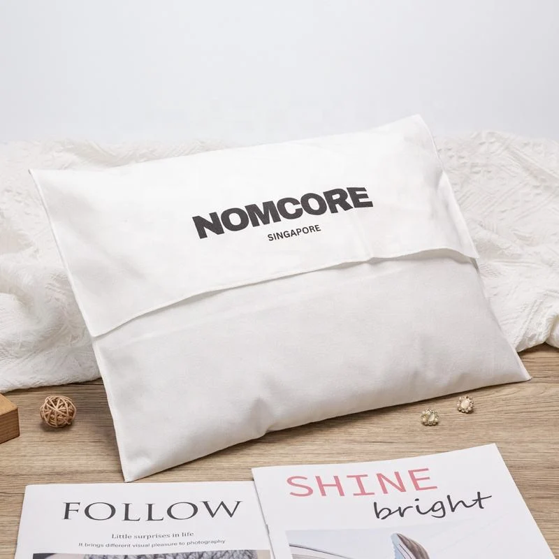 White Fabric Envelope Pouch — image 3