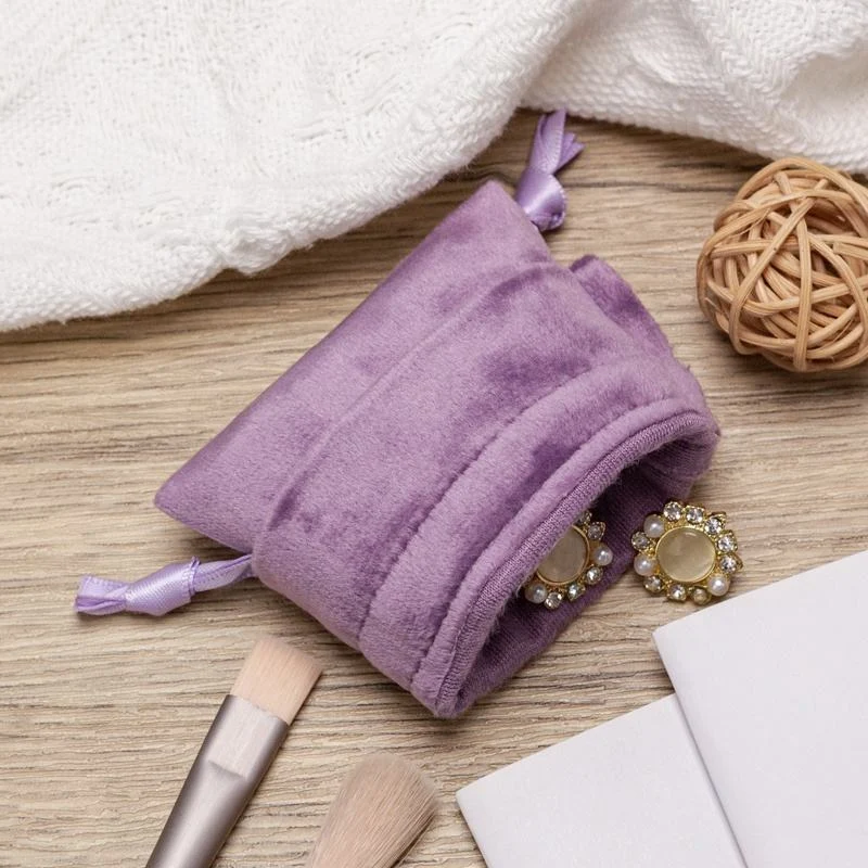 Purple Velvet Drawstring Pouch — image 6