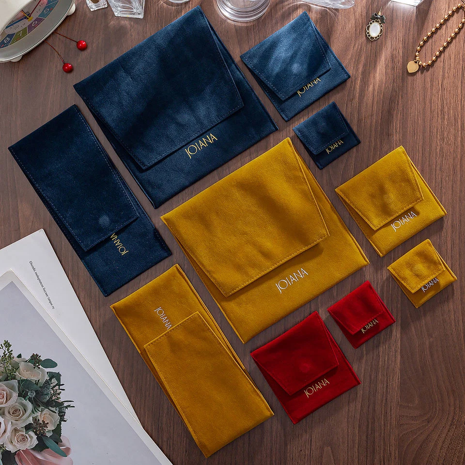 Blue Velvet Envelope Pouch — image 2
