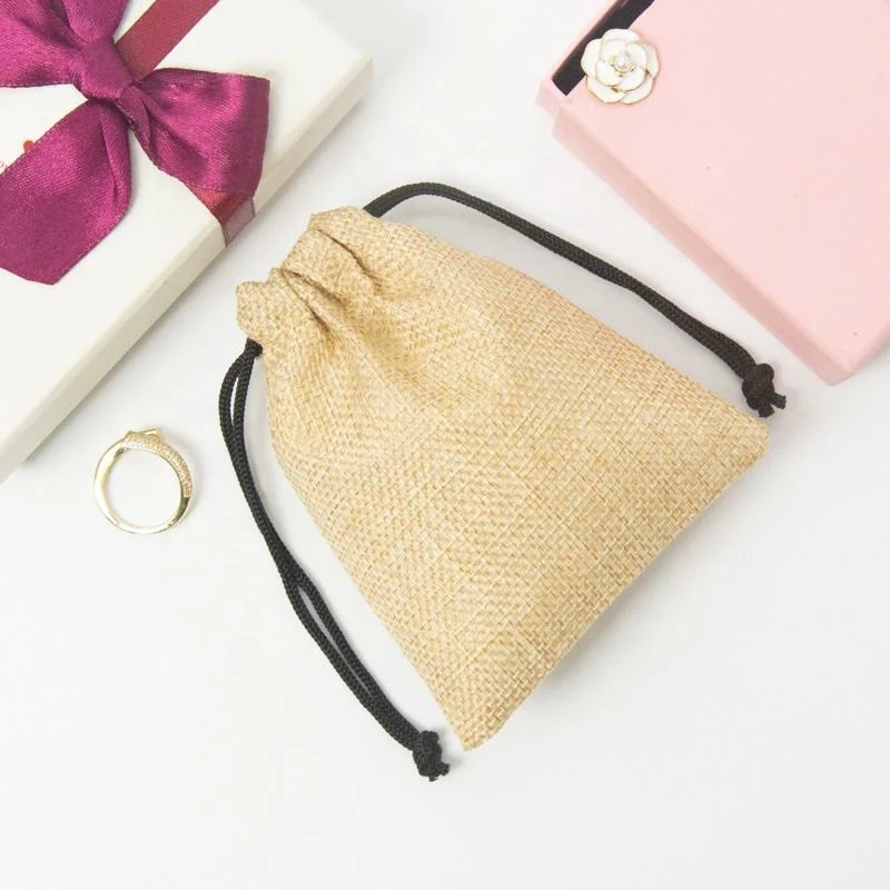 Textured Fabric Drawstring Pouch — image 4