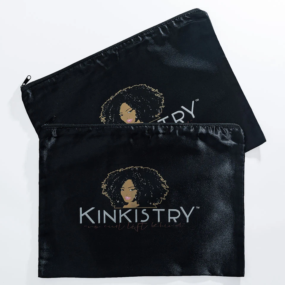 Black Fabric Zipper Pouch — image 3