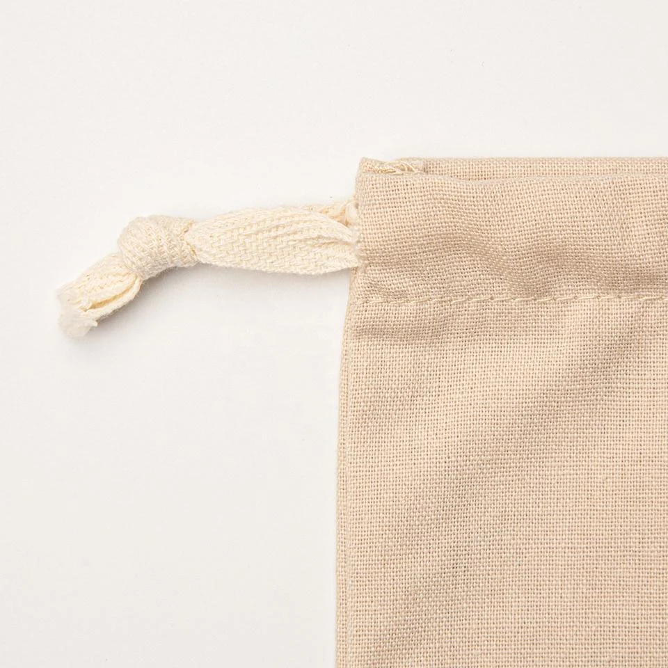 Textured Fabric Drawstring Pouch — image 5