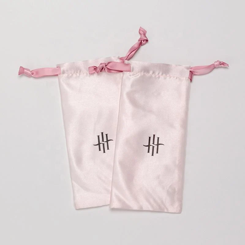 Brown Satin Drawstring Pouch — image 5