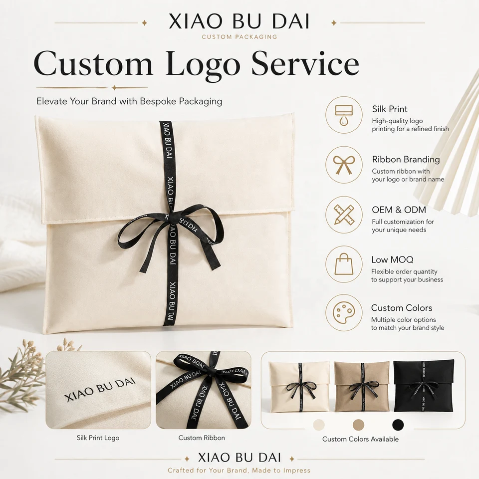 Black Fabric Envelope Pouch — image 2