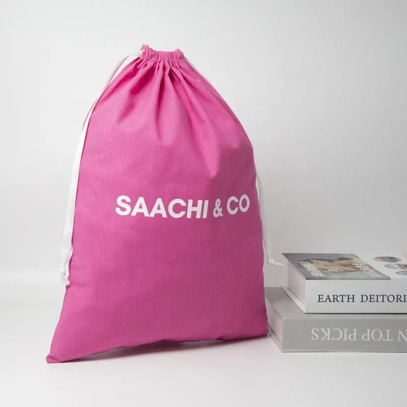 Textured Fabric Drawstring Pouch — image 2