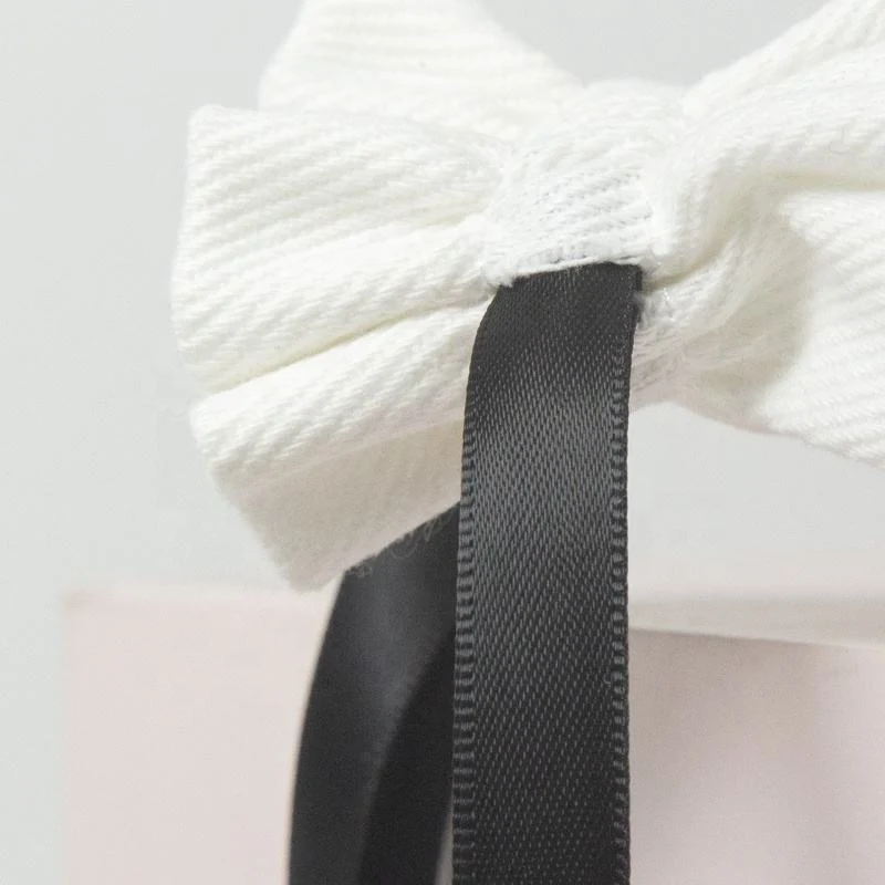White Cotton Drawstring Pouch — image 6