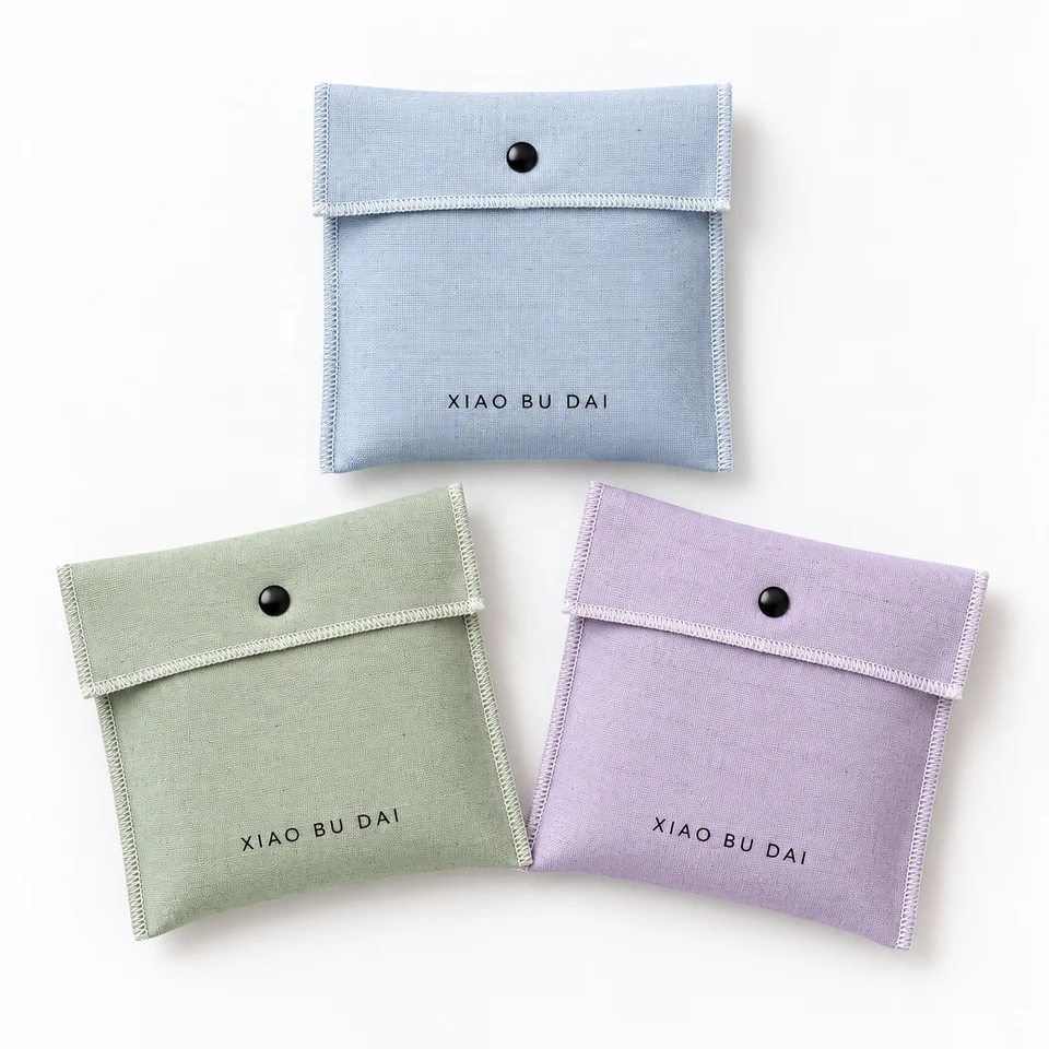 Textured Fabric Envelope Pouch — image 3