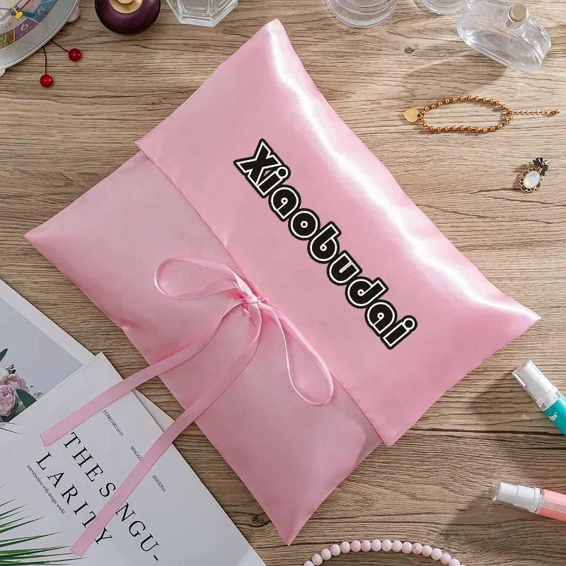 Pink Satin Envelope Pouch — image 3