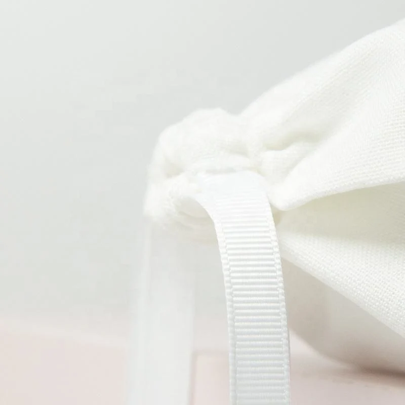 Textured Fabric Drawstring Pouch — image 6