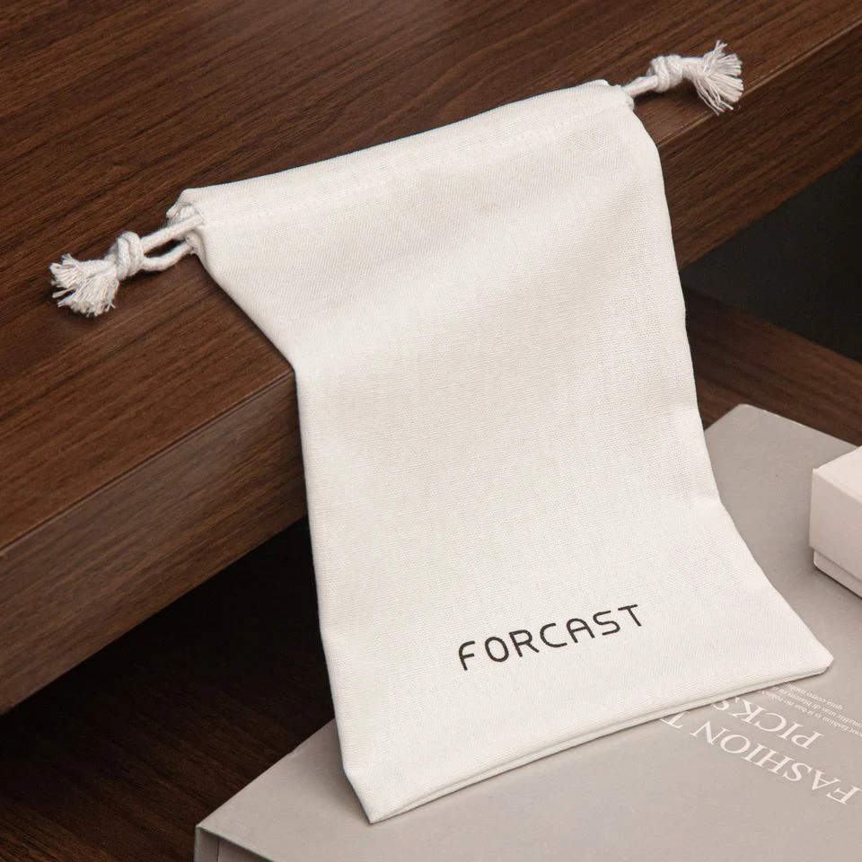 Textured Fabric Drawstring Pouch — image 6
