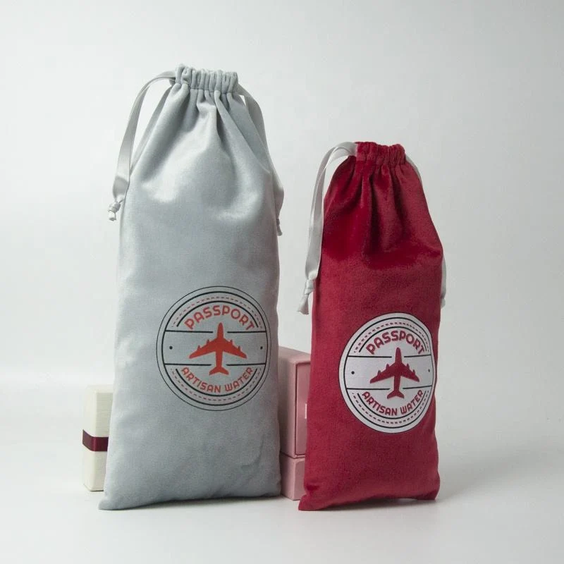 Red Velvet Drawstring Pouch — image 2