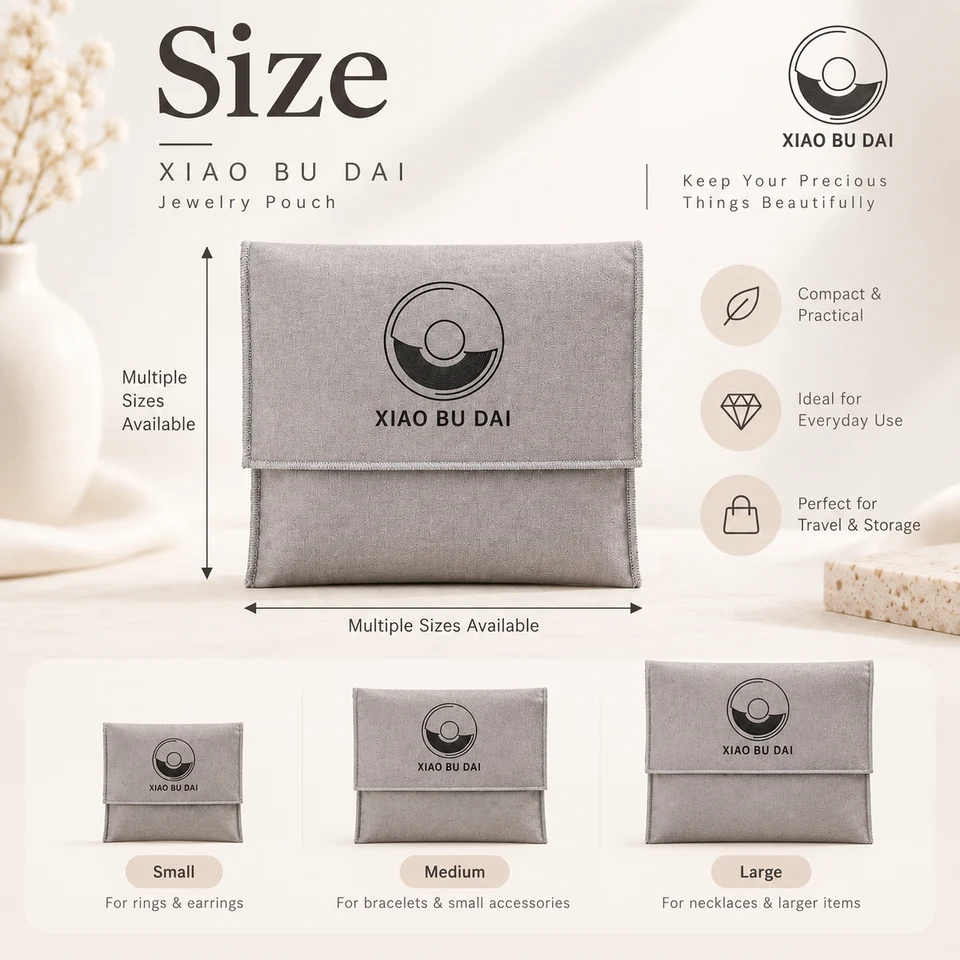 Textured Fabric Envelope Pouch — image 2