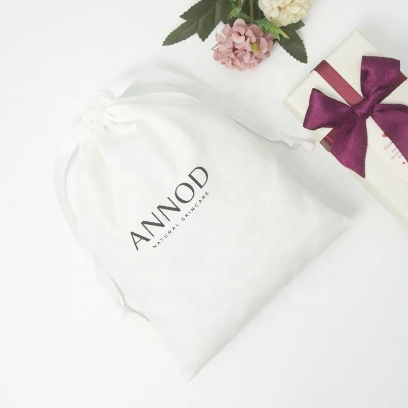 Textured Fabric Drawstring Pouch — image 3