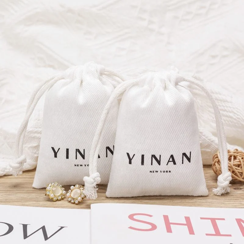 Textured Fabric Drawstring Pouch — image 2