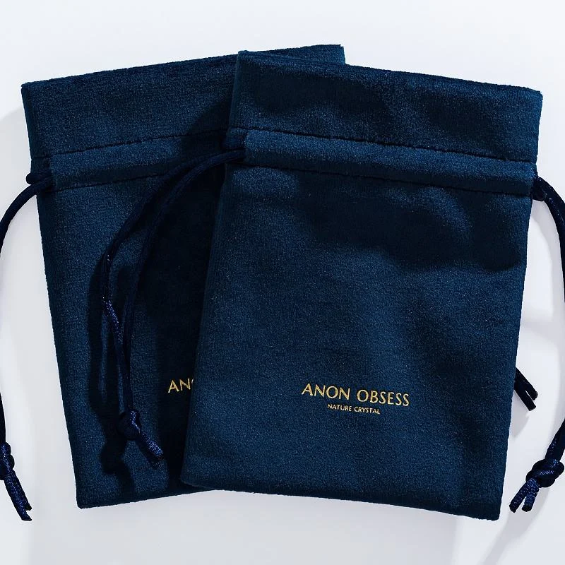 Black Velvet Drawstring Pouch — image 3