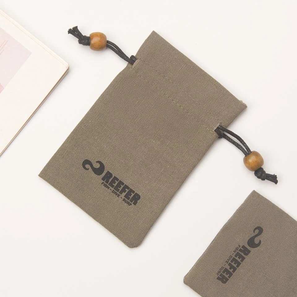 Textured Fabric Drawstring Pouch — image 5