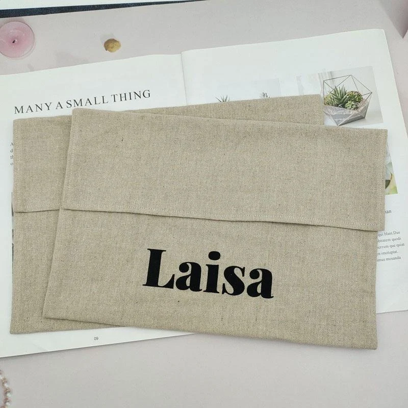 Textured Fabric Envelope Pouch — image 4