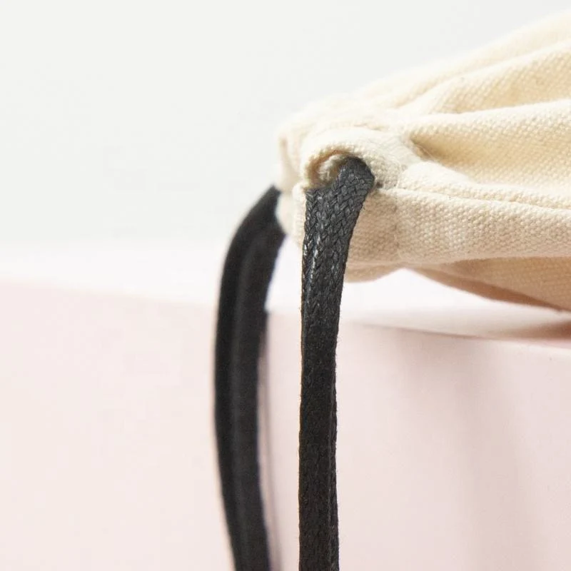 Textured Fabric Drawstring Pouch — image 5