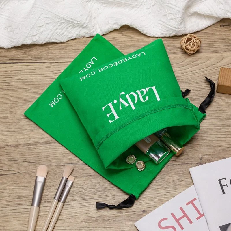 Textured Fabric Drawstring Pouch — image 5