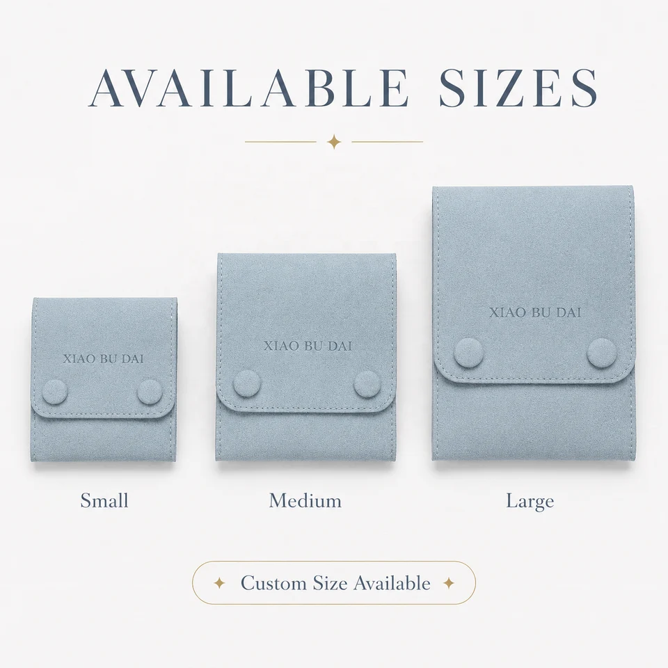Blue Microfiber Envelope Pouch — image 3