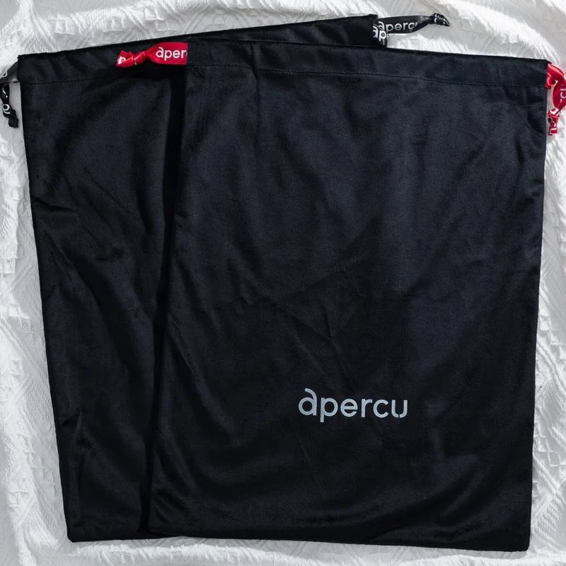 Black Velvet Drawstring Pouch — image 3