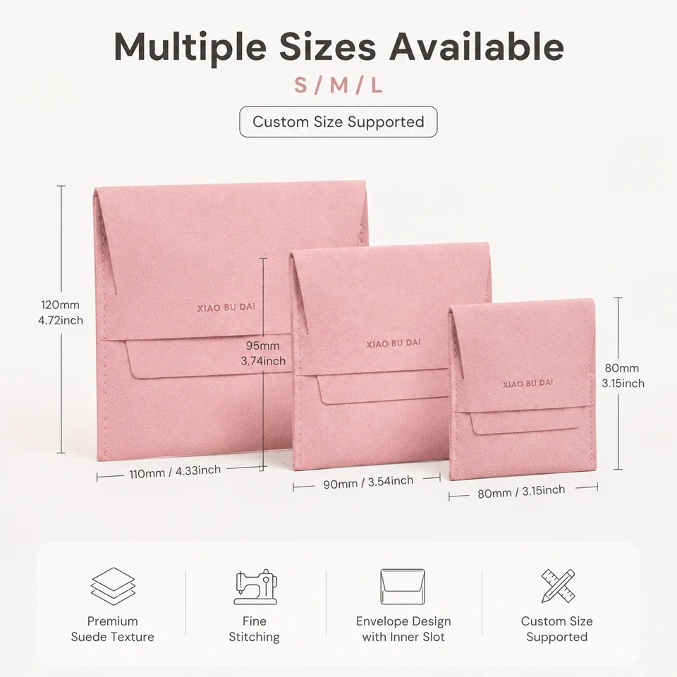 Dusty Rose Microfiber Envelope Pouch — image 3
