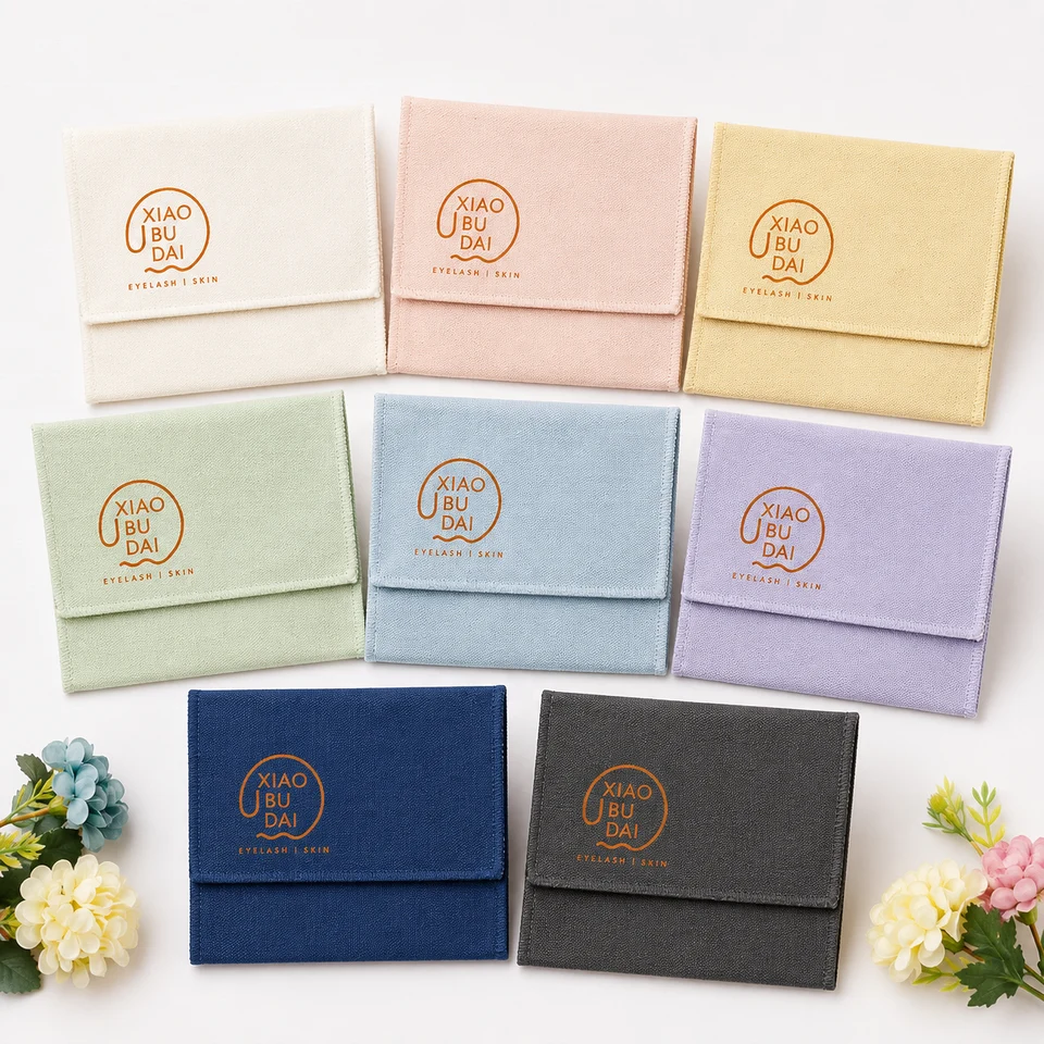 Cream Fabric Envelope Pouch — image 4