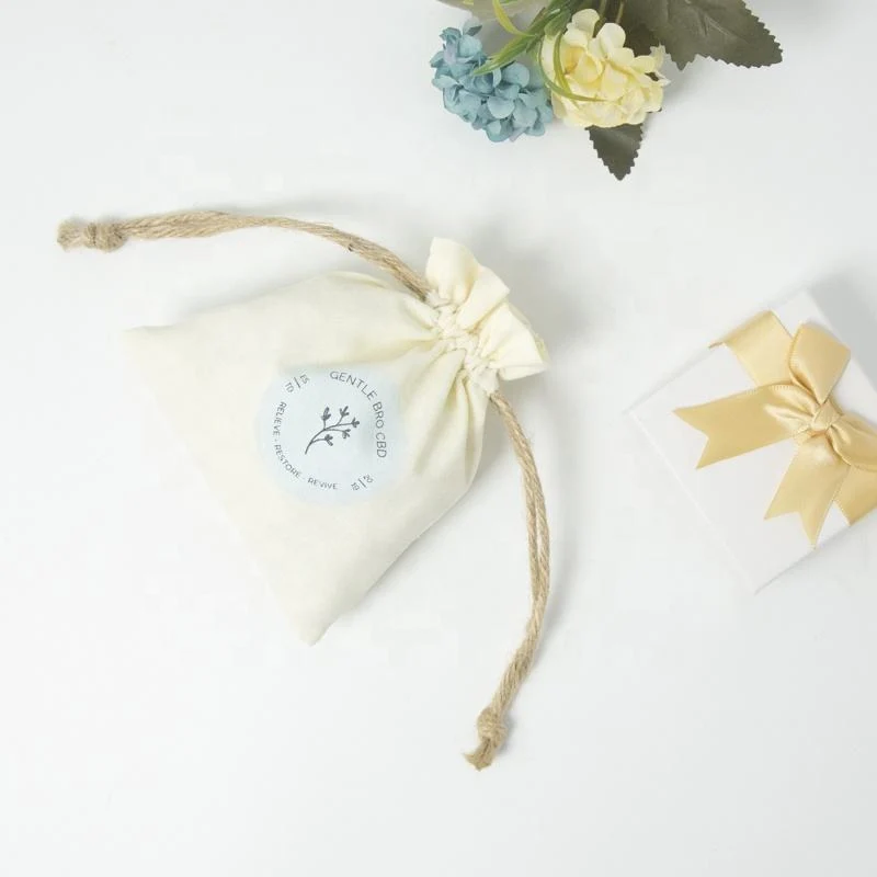 Textured Fabric Drawstring Pouch — image 4