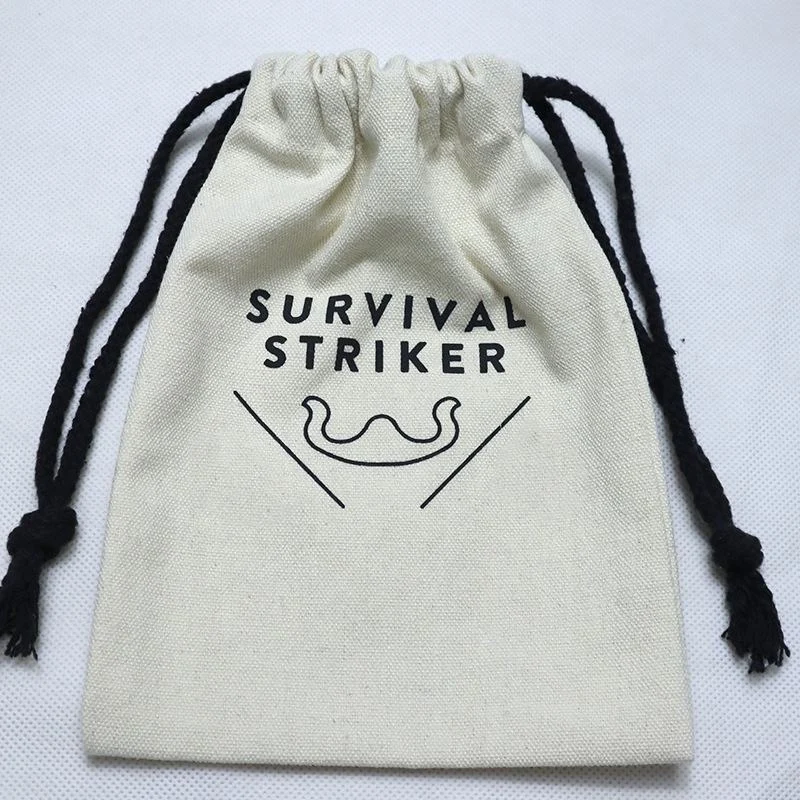 Textured Fabric Drawstring Pouch — image 4