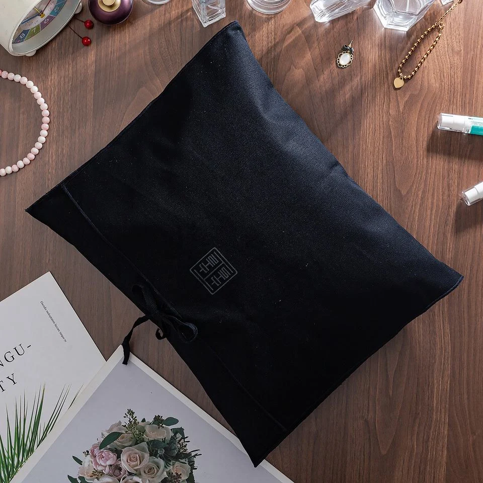 Black Fabric Envelope Pouch — image 3
