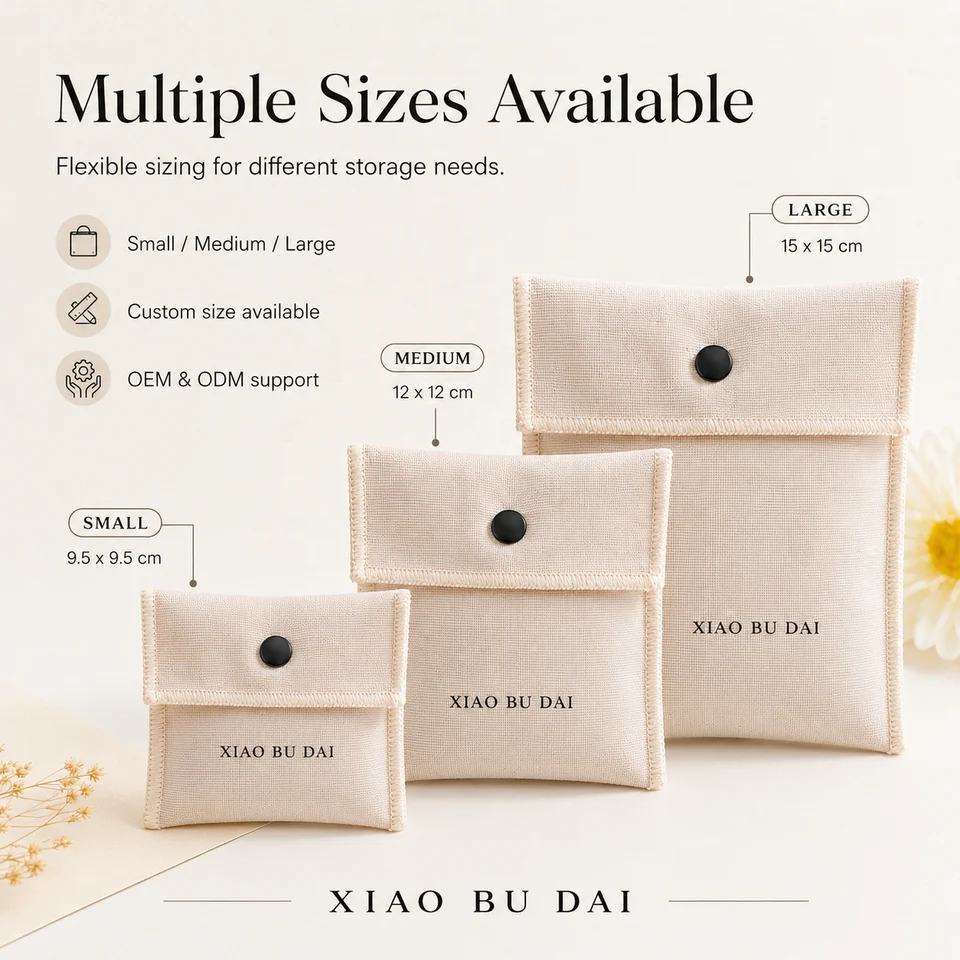 Textured Fabric Envelope Pouch — image 3