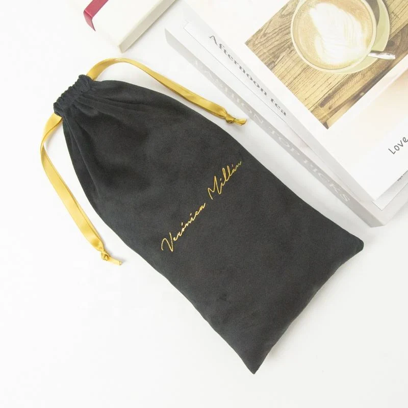 Black Velvet Drawstring Pouch — image 4