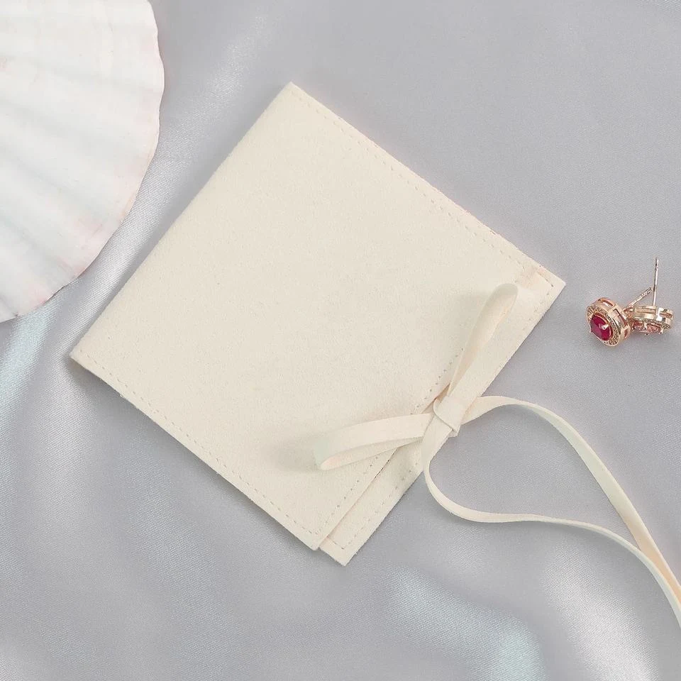 Beige Microfiber Envelope Pouch — image 2