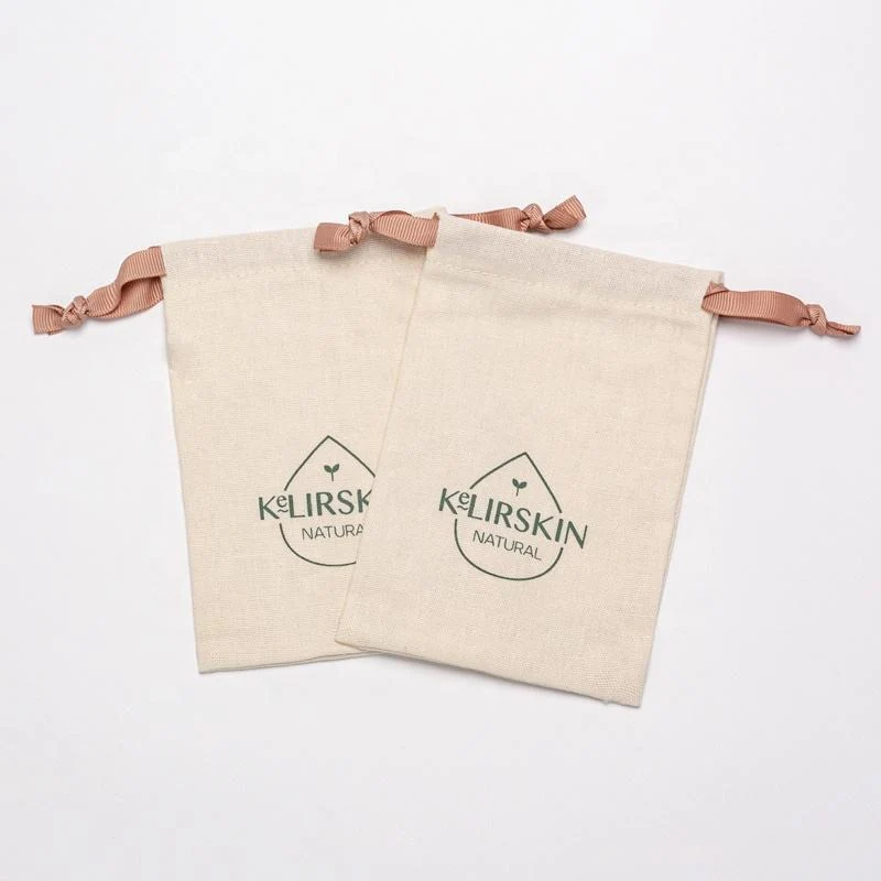Textured Fabric Drawstring Pouch — image 6