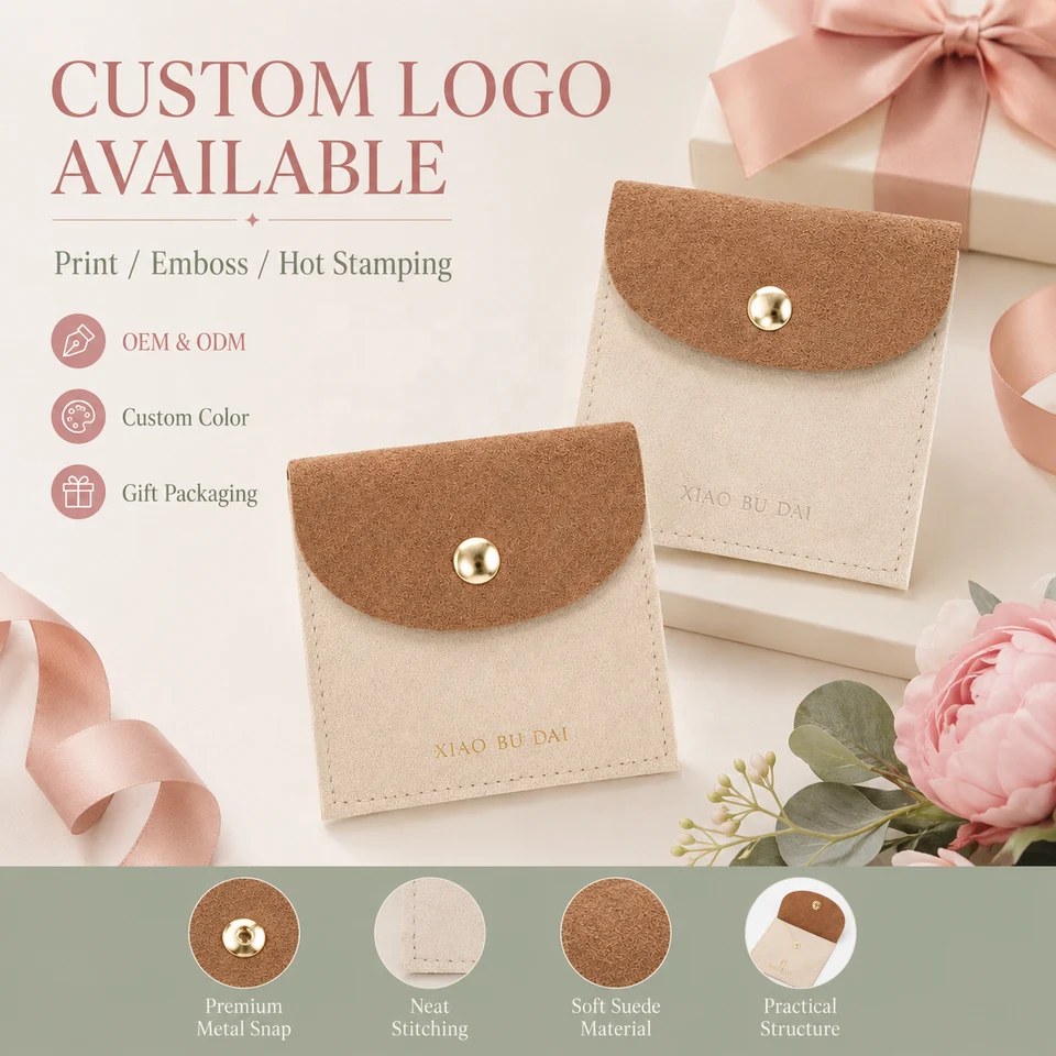 Cream Microfiber Envelope Pouch — image 4