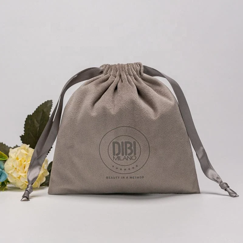 Black Velvet Drawstring Pouch — image 2